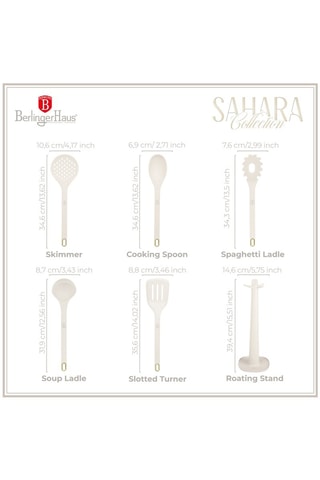 5 utensílios em silicone Sahara