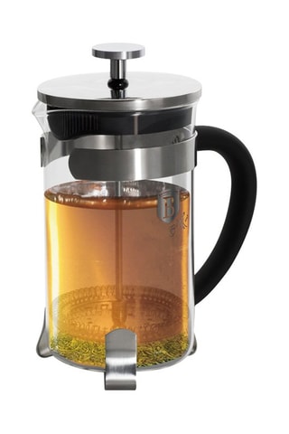 Cafeteira de êmbolo em vidro borossilicato e aço inoxidável Black Silver Collection/Eternal Collection - 600 ml