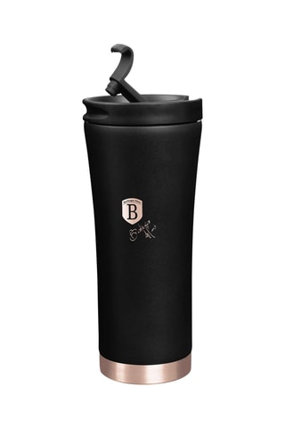 Caneca de viagem em aço inoxidável Matt Black - 50 cl