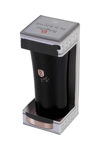 Caneca de viagem em aço inoxidável Matt Black - 50 cl