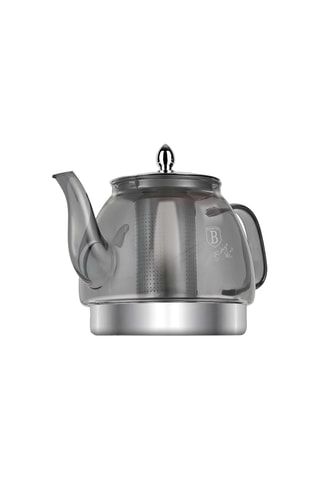 Bule em aço inoxidável e vidro borossilicato - 1,2 l