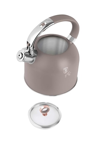 Chaleira em aço inoxidável Matt Taupe - 3 l