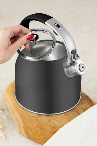 Chaleira em aço inoxidável Matt Anthracite - 3 l