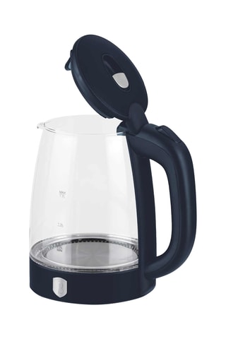 Chaleira em aço inoxidável e vidro borossilicato- 1,7 l - 1850-2200 W