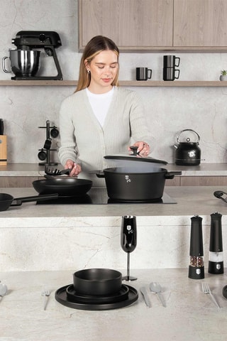 Trem de cozinha Matt Black Collection - 10 peças