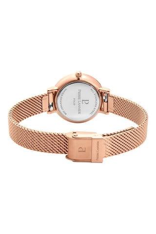 Reloj de cuarzo de acero - Rosa dorado y blanco