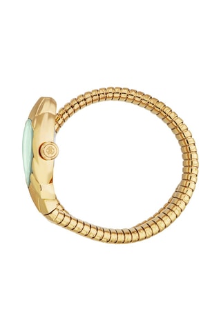 Reloj de cuarzo de acero Fiaba - Dorado y verde
