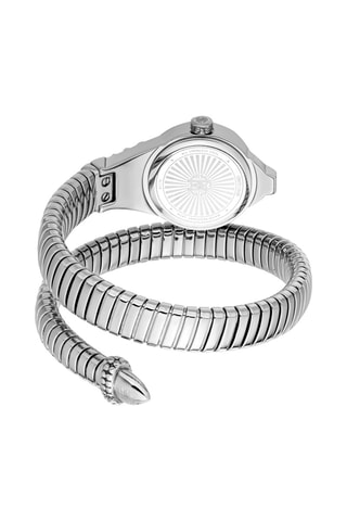 Reloj de cuarzo de acero y nácar Regina - Plateado y blanco