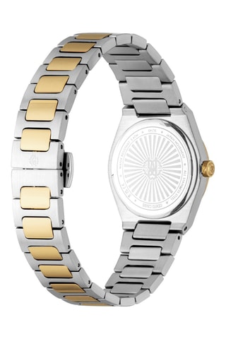 Reloj de cuarzo de acero - Plateado y dorado