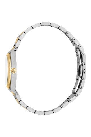 Reloj de cuarzo de acero - Plateado y dorado