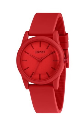 Reloj de cuarzo de silicona - Rojo
