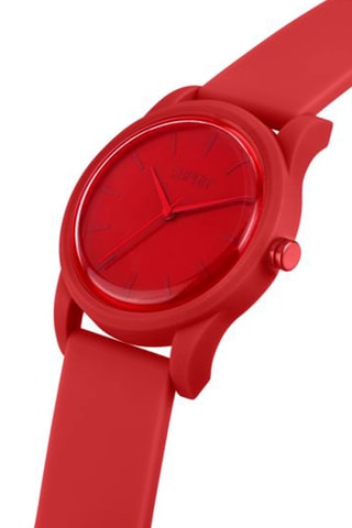 Reloj de cuarzo de silicona - Rojo