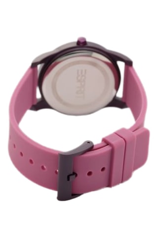 Reloj de cuarzo de silicona - Rosa y burdeos