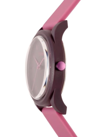 Reloj de cuarzo de silicona - Rosa y burdeos