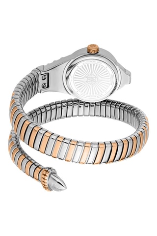 Reloj de cuarzo de acero - Rosa dorado y plateado
