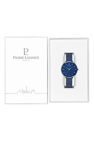 Reloj de cuarzo de acero - Azul