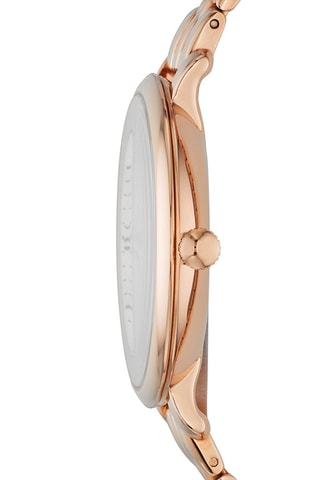 Montre à quartz en acier - Doré rose - MASQUE MANQUE INFO