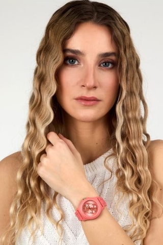 Reloj de cuarzo de plástico - Rosa