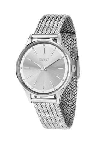Reloj de cuarzo de acero - Plateado