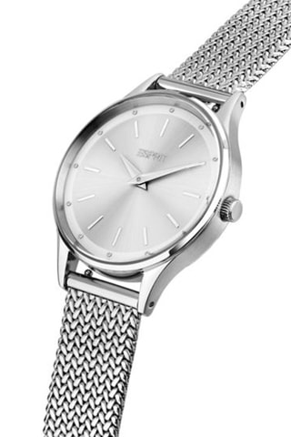 Reloj de cuarzo de acero - Plateado