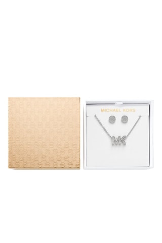 Collar y dormilonas - Plateado