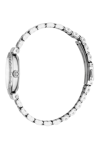 Reloj de cuarzo de acero - Plateado