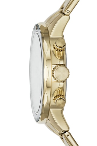 Reloj de cuarzo de acero - Dorado y verde oscuro
