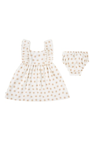 Vestido sem mangas e bloomer - Branco