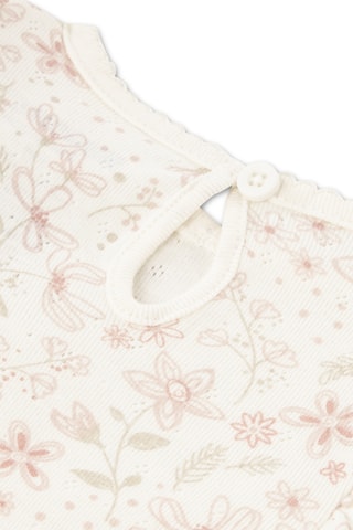 Conjunto de 3 peças - Branco e rosa