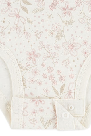 Conjunto de 3 peças - Branco e rosa