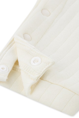 Body e gorro - Branco e rosa