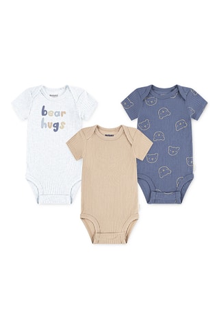 Conjunto de 4 peças - Azul e bege