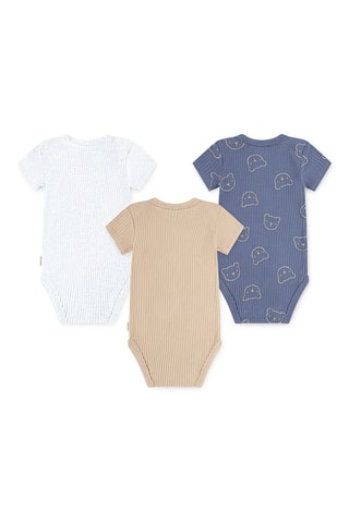 Conjunto de 4 peças - Azul e bege