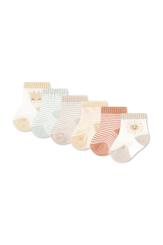 6 pares de meias - Bege
