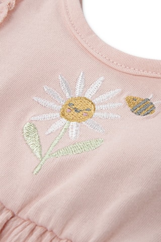 Body e fita para cabelo - Rosa