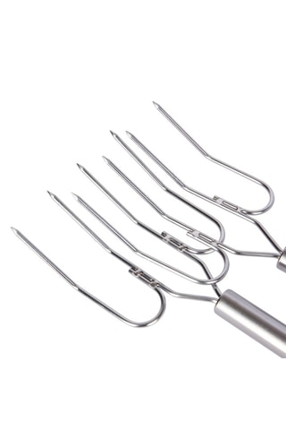 2 fourchettes à viandes en acier inoxydable - 24 cm