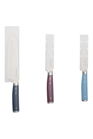 3 couteaux en acier inoxydable