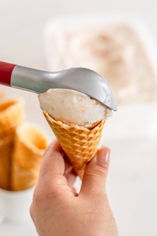 Cuillère à glace en acier inoxydable