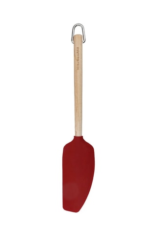 Spatule en silicone, bois de bouleau et acier inoxydable
