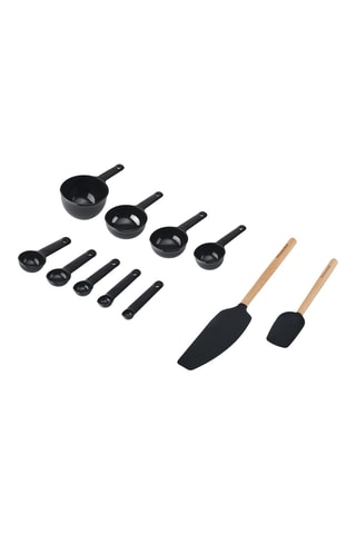 Cuillères et spatules en silicone et bambou - 11 pièces