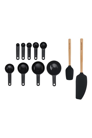 Cuillères et spatules en silicone et bambou - 11 pièces