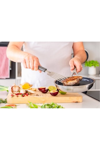 Spatule en acier inoxydable - 2 x 8,5 x 36 cm