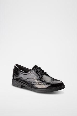 Derbys en cuir verni Agata - Noir