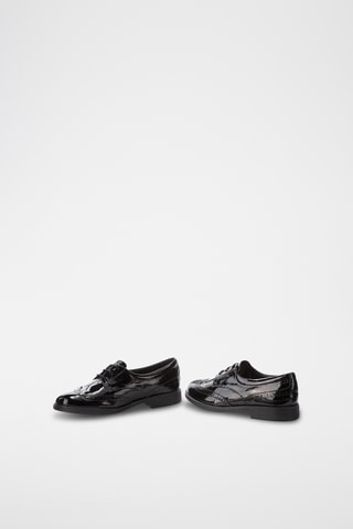 Derbys en cuir verni Agata - Noir