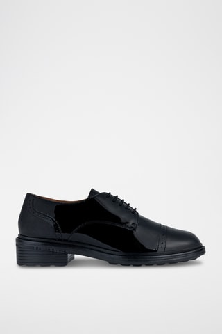Derbys en cuir verni Walk Pleasure - Noir