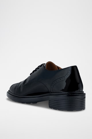 Derbys en cuir verni Walk Pleasure - Noir