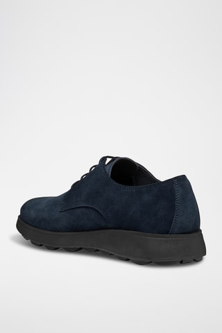Derbys en cuir de veau nubuck Spherica - Bleu marine
