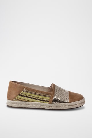 Espadrilles en nubuck Modesty - Jaune et marron clair