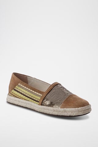 Espadrilles en nubuck Modesty - Jaune et marron clair
