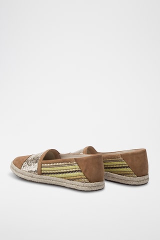 Espadrilles en nubuck Modesty - Jaune et marron clair